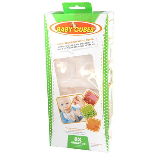2080, Baby Cubes 8 Count with Tray 40ml/1oz, 7896908220809