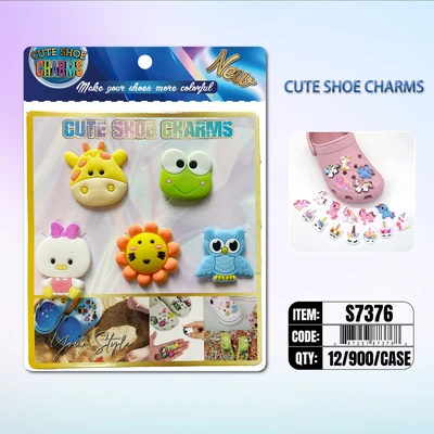S7376, CUTE SHOE CHARMS NEW (5/UNIT=COMBO), 887257873768