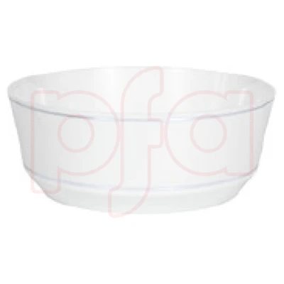 36357, EP 10PK 8oz Dessert Bowl White+Silver, 191554363571