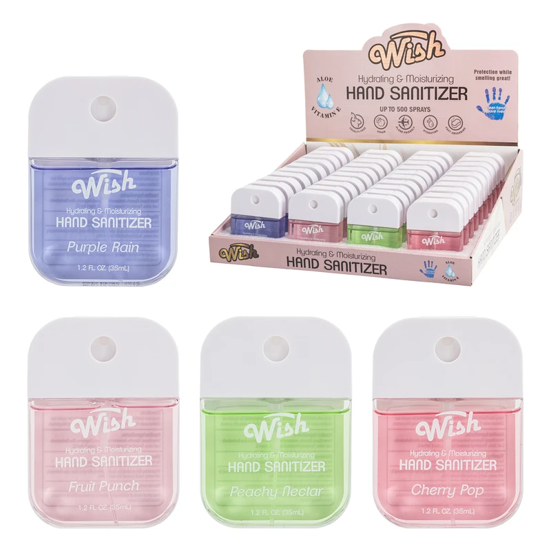 Wish Liquid hand sanitizer spray 1.2oz Display
