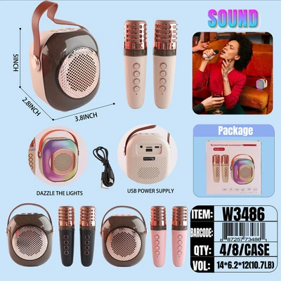 W3486, Smart Portable Karaoke Speaker, 887257734861