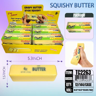 TC2263, Crispy Wax Squishy & Slow Rise Butter 4Oz 5.3"× 1.57", 887258042637