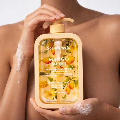 60660, Scentabella Body Wash 16.9oz – Mango Mojo, 191554606609