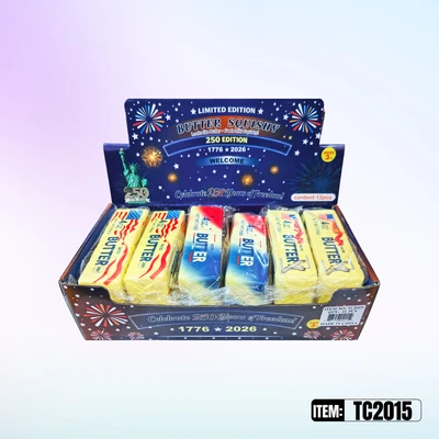 TC2015, Squishy Butter 250 Years  5.3" x 1.57" x1.5‘’, 887258040152