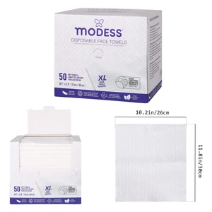 24050-12, Modess Disposable Face Towels 50ct, 191554240506