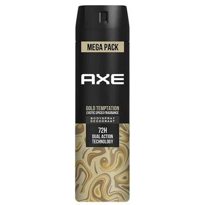 ABS215-GT, Axe Body Spray 215ml (7.2oz) Gold Temptation, 8901030912788
