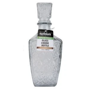 33043, Splash Glass Wine Bottle 1L Diamond w/ Gift Box, 191554330436