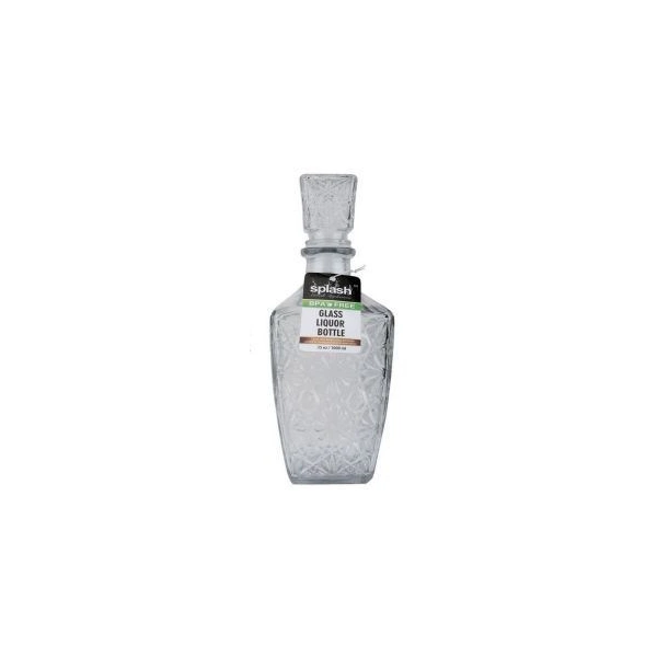 33043, Splash Glass Wine Bottle 1L Diamond w/ Gift Box, 191554330436