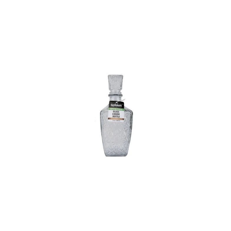 Splash Glass Wine Bottle 1L Diamond w/ Gift Box