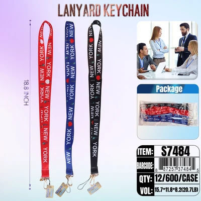 S7484, Lanyard NewYork Skyline, 887257374845