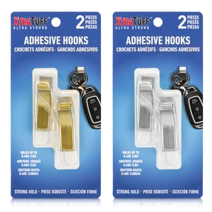 44045, XTRATUFF ADHESIVE HOOKS 2 PCS, 191554440456