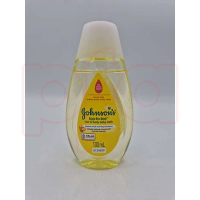 JJBW100, Johnsons Baby Hair & Body Wash Top to Toe 100ml