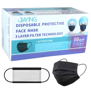 MASK-YY-BLACK, JiaYang Face Mask Disposable Black