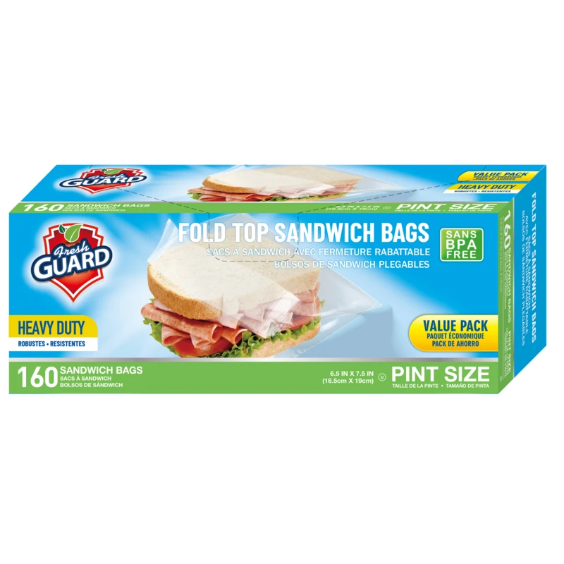 Fresh Guard Sandwish Fold Bags 160CT