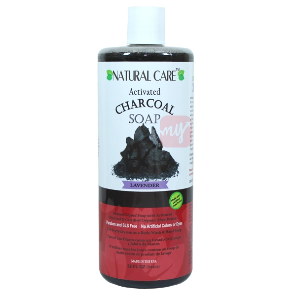 NC32LAV, Natural Care 32oz Charcoal Liquid Soap Lavender, 855548002807