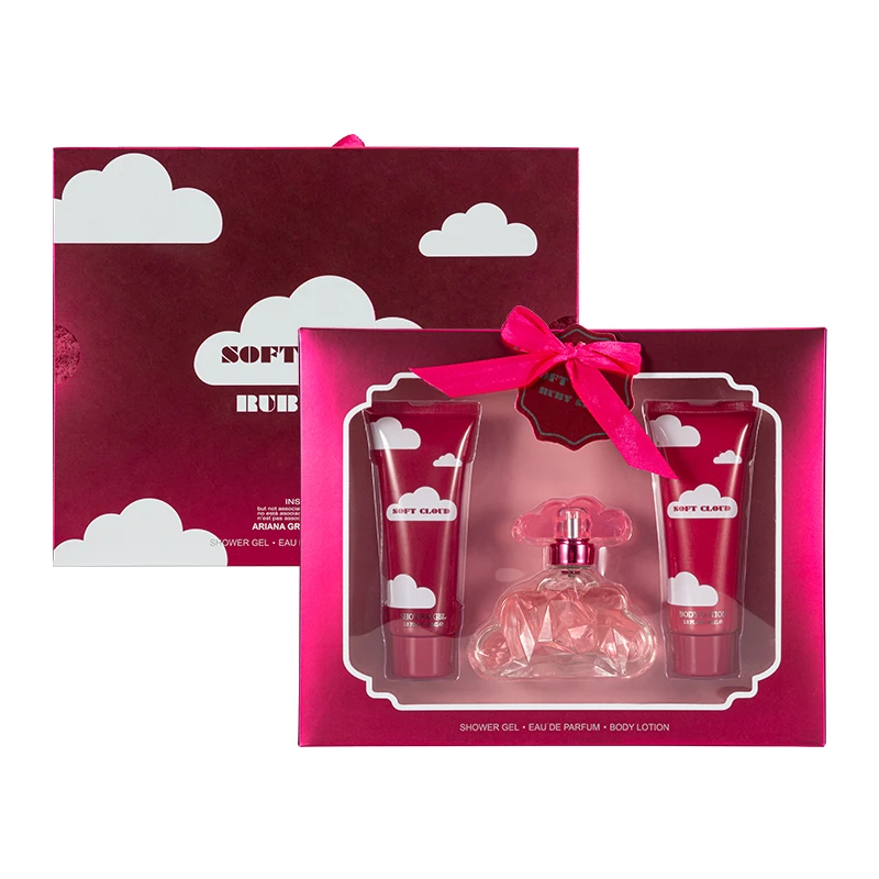 Women's 3pcs Gift Set SOFT CLOUD RUBY SKY 1.7fl.oz EDP 2.8fl.oz Shower Gel 2.8fl.oz Body Lotion