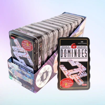 S7478, Dominoes 28 6 Color Dot, 887257374784