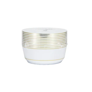 36356, Elegance Party 10PK 8oz Dessert Bowl White+Gold, 191554363564