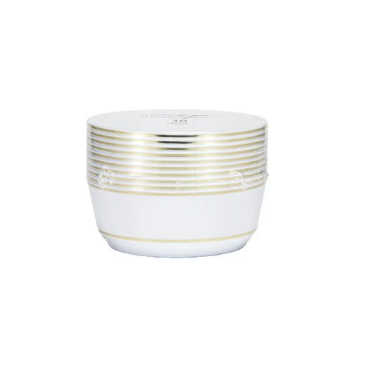 36356, Elegance Party 10PK 8oz Dessert Bowl White+Gold, 191554363564