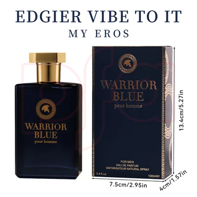 88204, Eau de Parfum 3.4 oz/100 ml Warrior Blue for Men - United Scents, 191554882041