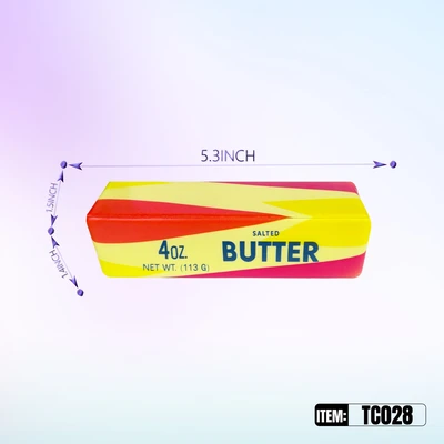 TC028, Squishy Butter Rainbow  5.31"x1.57"x1.46", 887258030283