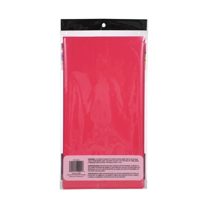 50001, Party Central Heavy Duty Rectangle Plastic Tablecover - Red, 191554500013