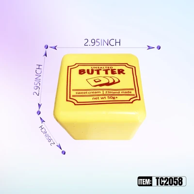 TC2058, Squishy Square Milk brick Stress Relief Toy 2.95"*2.95", 887258040589