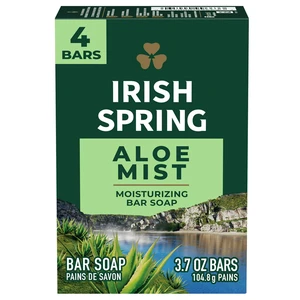 IS4AL, Irish Spring Bar Soap 3.7oz 4Pack Aloe Mist, 035000996633