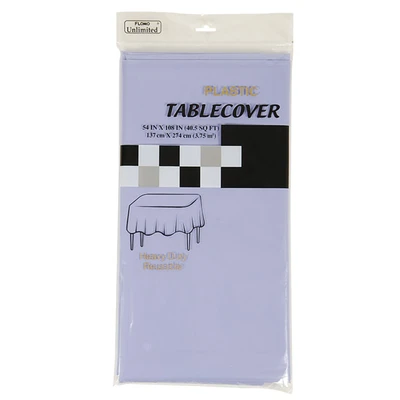TC304, Plastic Table Cover Lavender Rectangular 54"x108", 614577693048