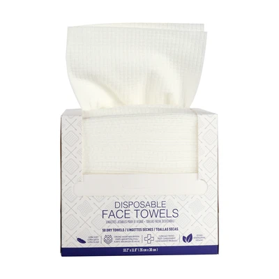 24050-12, Modess Disposable Face Towels 50ct, 191554240506