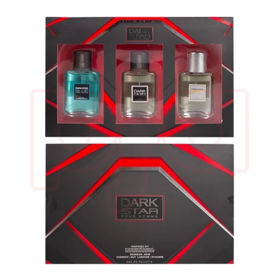 88523, Men's 3pcs Gift Set DARK STAR 1.0fl.oz/30ml×3 EDP, 191554885233