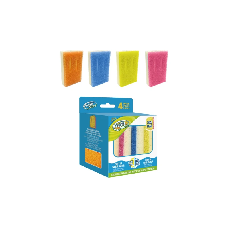 Fresh Start Scrub Sponge 2in1 4PK