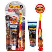 68032, Oral Fusion Kids Travel Set 3PK Monster Truck, 191554680326
