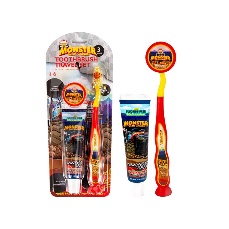 Oral Fusion Kids Travel Set 3PK Monster Truck