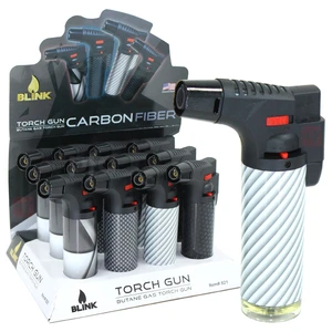 BT821, Blink 4.5" Torch Lighter Carbon Fiber Theme, 018505144211