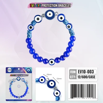 EV10-003, Evil Eye Bracelet Protection, 887257880018