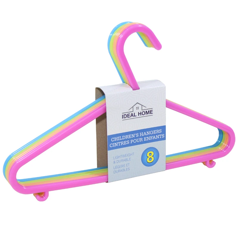 Ideal Home Plastic Hangers Kids 8PK Basic HD