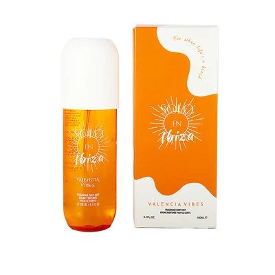 89851, Body Mist WIth Box 6.1 oz/180 ml Valencia Vibes Scents - Solo En lbiza, 191554898516