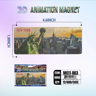 MG11-003, New York 3D Animation Magnet MG11-Series, 887257910036