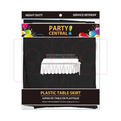 50018, Table Skirt Rectangular Black, 191554500181