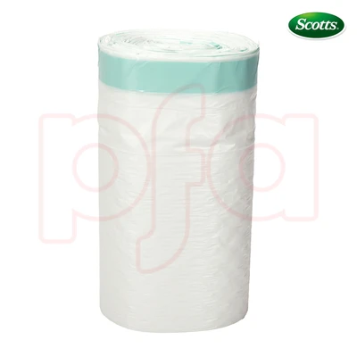 ST-30204, Drawstring Trash Bag Flex 13 Gal 200CT White Lemon - Scotts, 191554302044