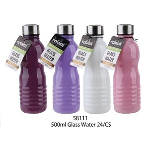 58111, Splash Bottle Glass 500ml Shiny Bottom Curve, 191554581111