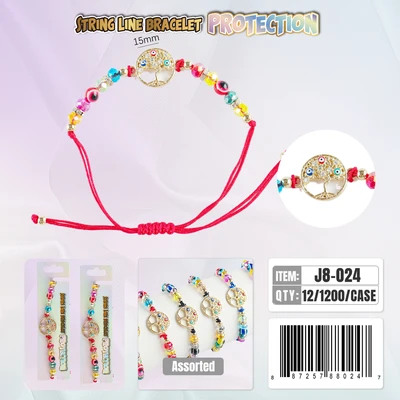 J8-024, String Line Protection Bracelet, 887257880247