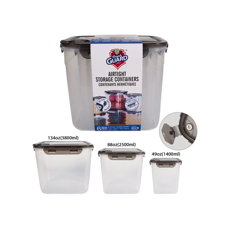Fresh Guard Air Tight Storage Container 6PK