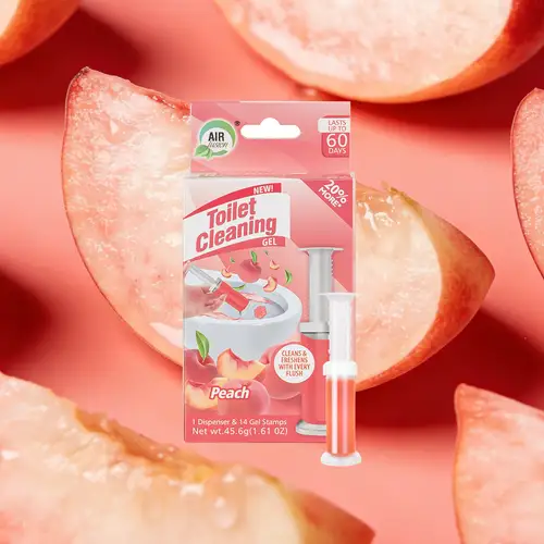 Peach Toilet Cleaning Gel
