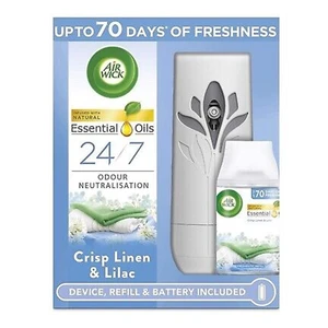 AWK250LL, Air Wick Freshmatic Kit + Refill 250ml 6.2oz Linen Lilac, 5011417568347