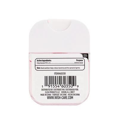 OL60350, Wish Hand Sanitizer Spray 1.2oz – Hanging Bag, 191554603509