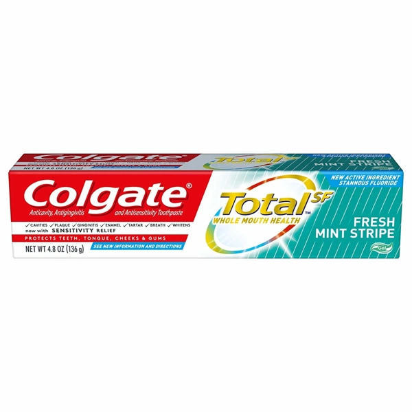 CTP100FMS, Colgate Toothpaste Fresh Mint Stripe 4.8oz 100ml, 035000463838
