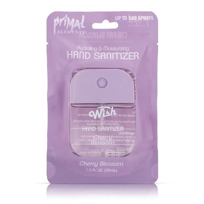 PE60358, Wish Liquid Hand Sanitizer Spray 1.2oz With Bag Cherry Blossom, 191554603585