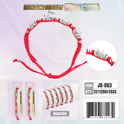 J8-003, String Line Protection Bracelet, 887257880032